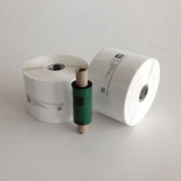 FSM - Zebra 8000T-E Tyre-Tack - 102mmx102mm - Etiquette Polypropyl&egrave;ne