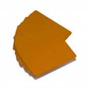 500 cartes PVC couleur or métallisé